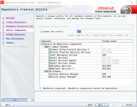 05 select Oracle Access Manager