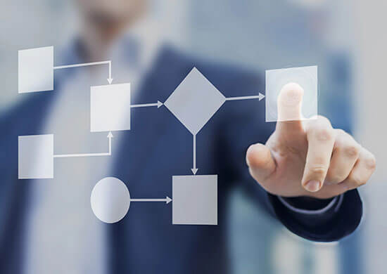 Man-with-stylized-flow-chart